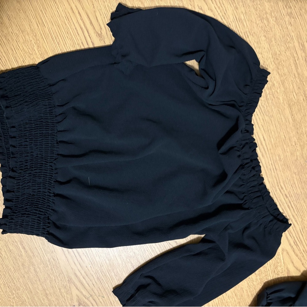 Elegant Black Off-Shoulder Women's Top